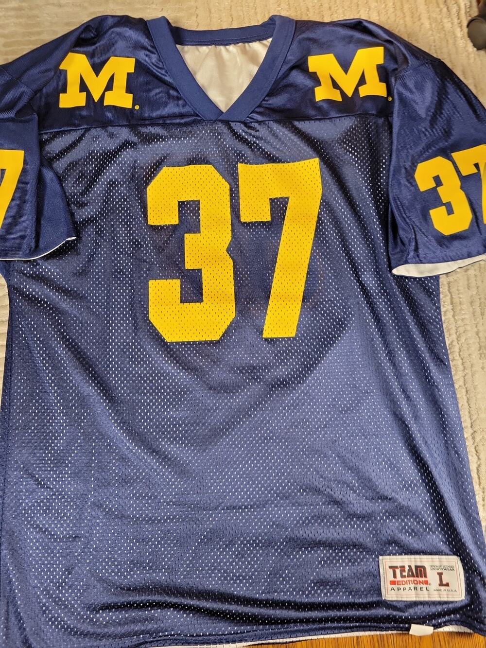 Michigan Wolverines Jersey Mens Size Large NCAA College Adult Top